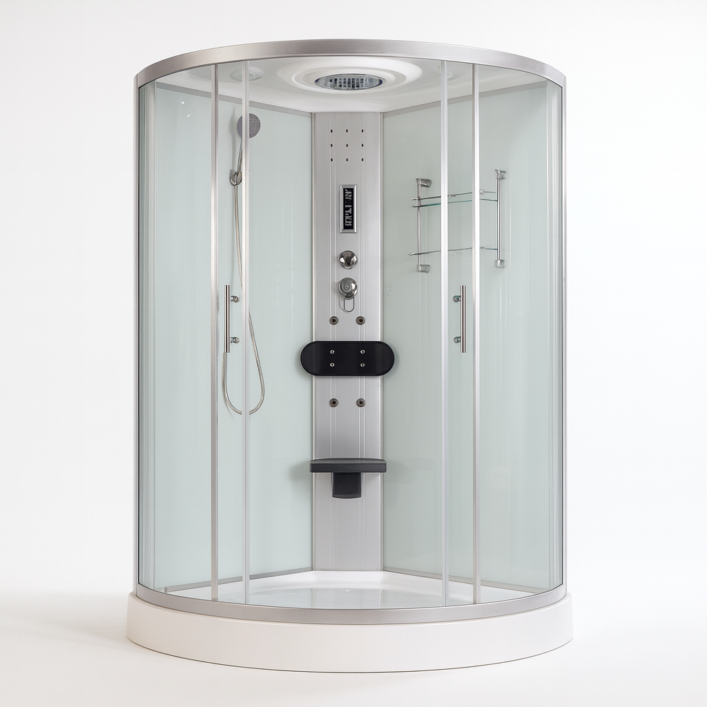 AquaLuxe HaloCurve Steam Shower